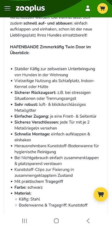 Käfige, Transport & Sicherheit: Zimmerkäfig – Gebraucht aus Alberswil von La1707 1