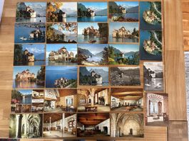 AK von Schloss Chillon bei Montreux