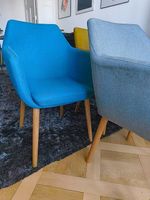 Lot de 6 chaises Actona  Tissu (amovible) , pieds en bois