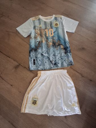 Argentinien Kinder Trikot mit Hose, 10 Jährig