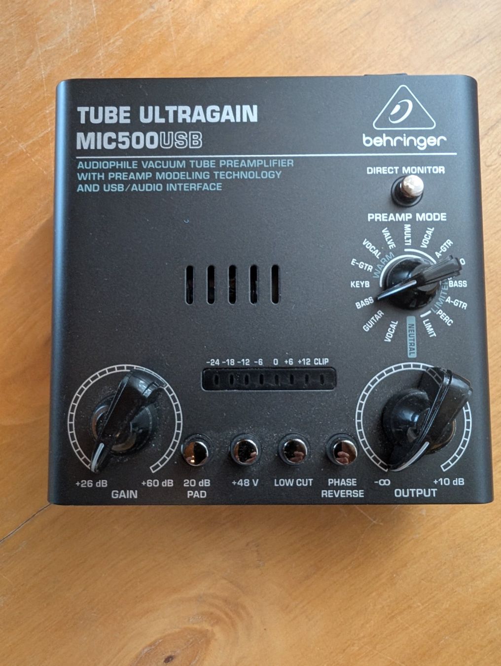 Behringer Strumenti musicali: Behringer MIC500USB Tube Ultragain – Usato da Oberdiessbach venduto da horisberger24