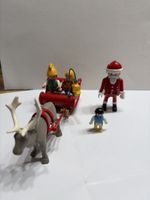 Playmobil Weihnachsmann mit Rentier mit Schlitten