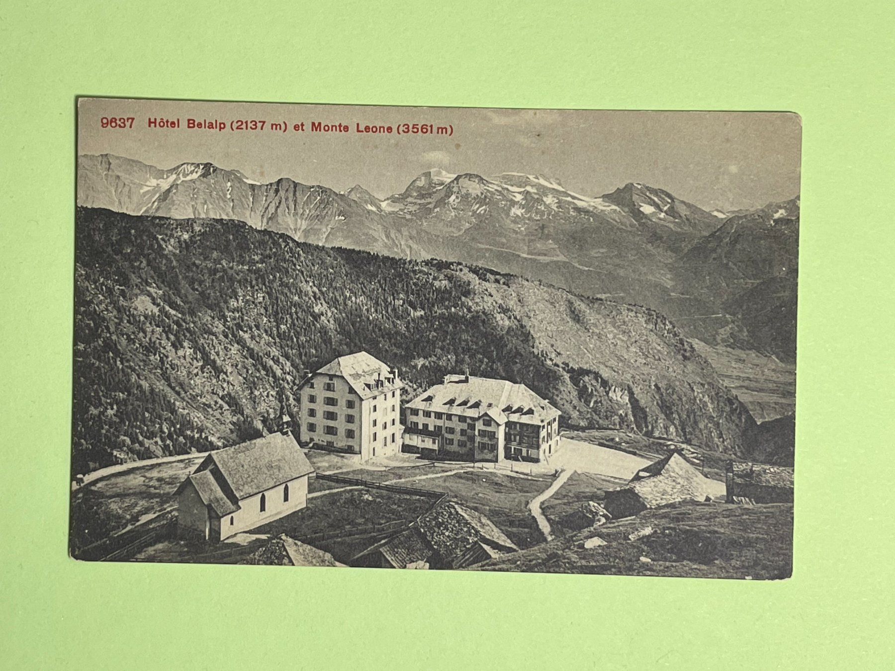 Ansichtskarten: Hôtel Belalp – Gebraucht aus Steg VS von danwer74