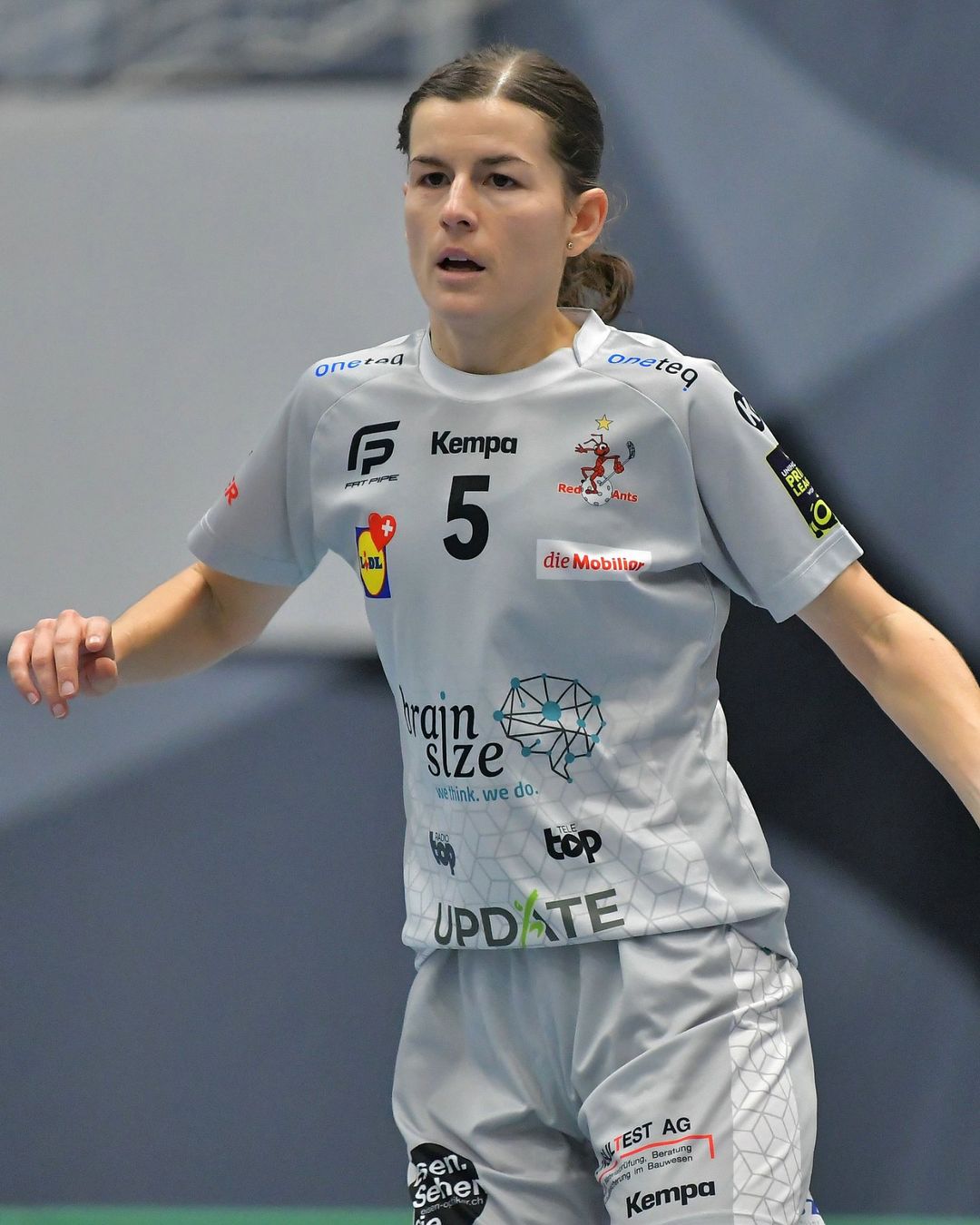 Canottiere & Pantaloni: Red Ants Matchshirt L-UPL #5 grau – Usato da Winterthur venduto da RedAnts