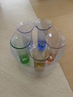 Verres shots le set avec grand pot en verre