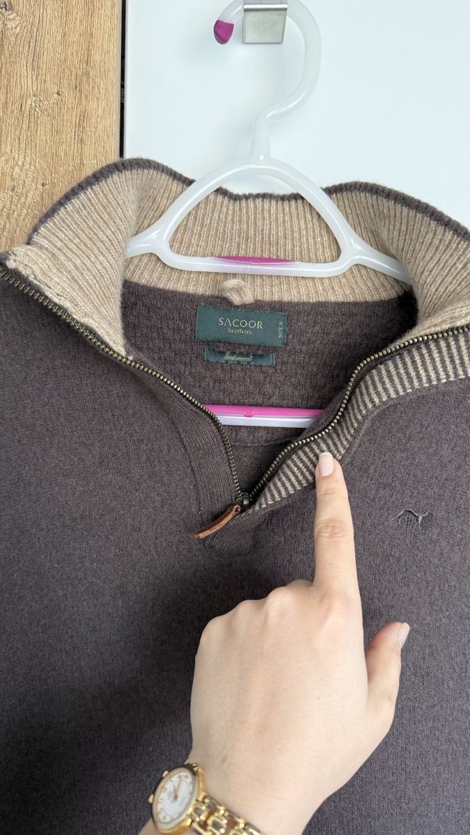 Maglioni & Felpe: Sacoor Brothers Pullover, Größe S, Lammwollmischung, Braun – Usato da Delemont venduto da ann_ftj8 3
