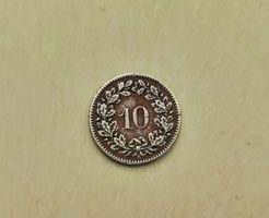 Pièce Suisse — 10 centimes (10 Rappen) 1885 B (Berne)