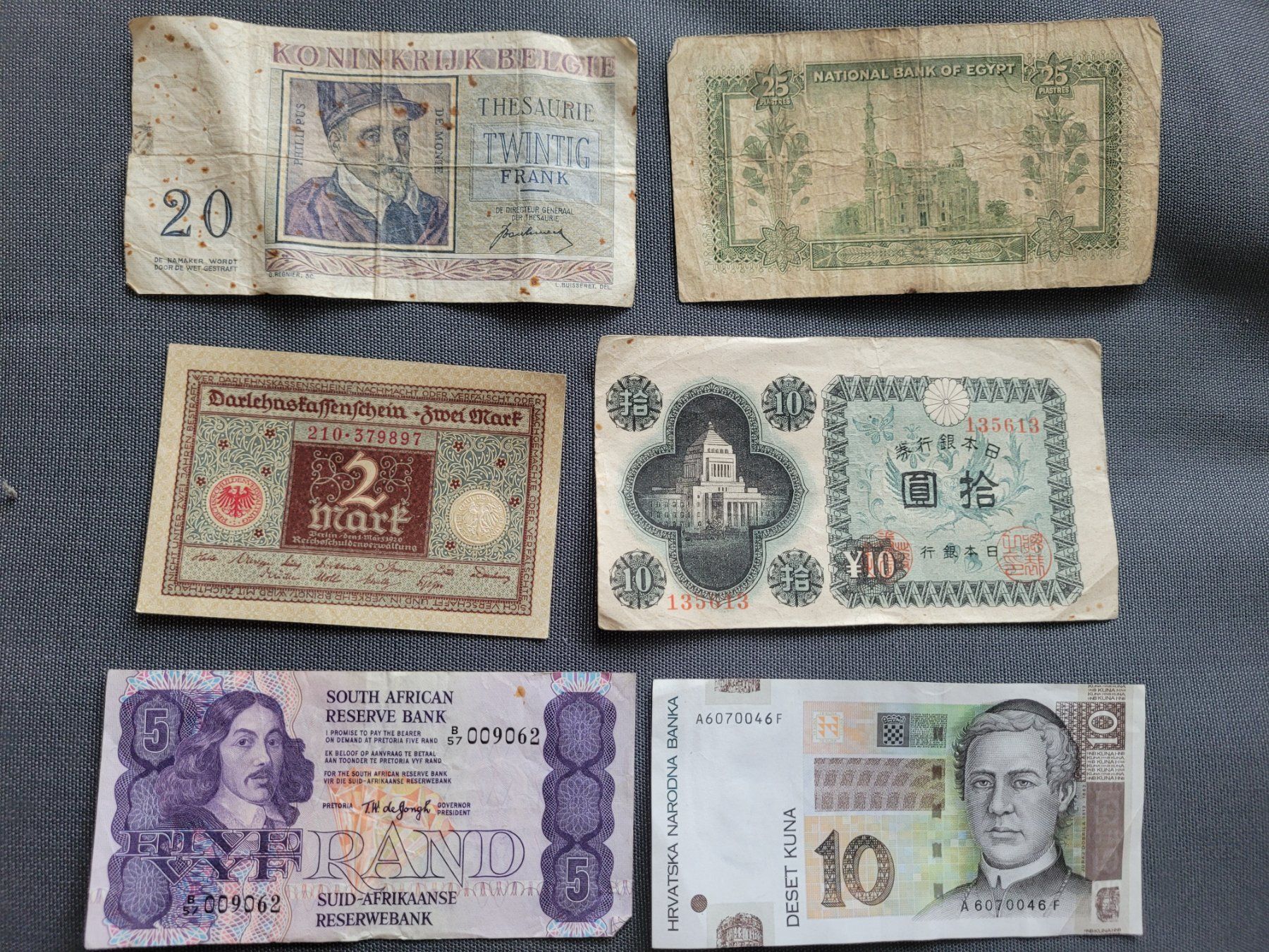 Banknoten: Banknoten Konvolut – Gebraucht aus Kriens von KTP 1
