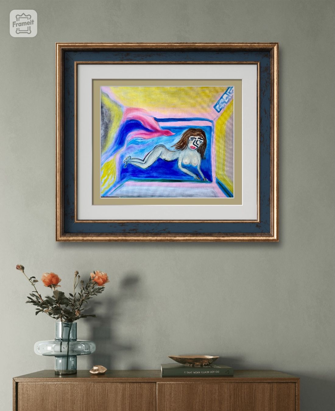 Gemälde: Die Jungfrau-Oil Bild Kunst Doks – Neu (gemäss Beschreibung) aus Beromünster von dok_b8mf 1