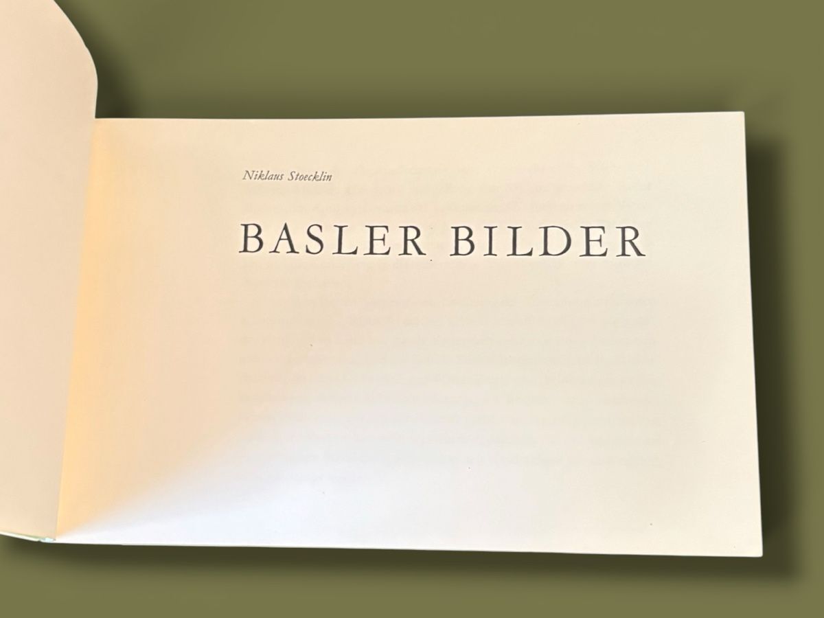 Libri: Basler Bilder Niklaus Stoecklin Kunstbuch 1977 Basel – Usato da Zwingen venduto da imh_bl67 2