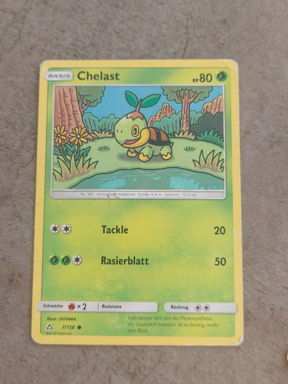 Pokémon Sammelbilder & Trading cards: Pokemonkarte Chelast – Gebraucht aus Erlinsbach von pfunky