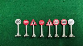Lego Strasse Schilder 8x