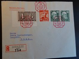 26.II.43 FDC, AUSSTELLUNG 100 J. SCHWEIZ