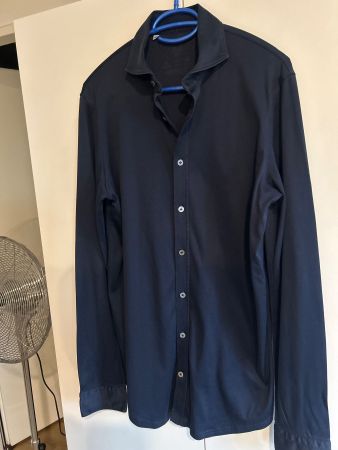 Herren Hemd langarm dunkelblau  DU4 Gr. M