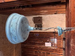 Industrielampe / Retro Pendelleuchte – emailliert – Vintage
