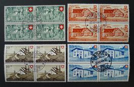 PP 1946, Serie Viererblöcke B30-B33, KÜSNACHT ZH, Kat: 150.-