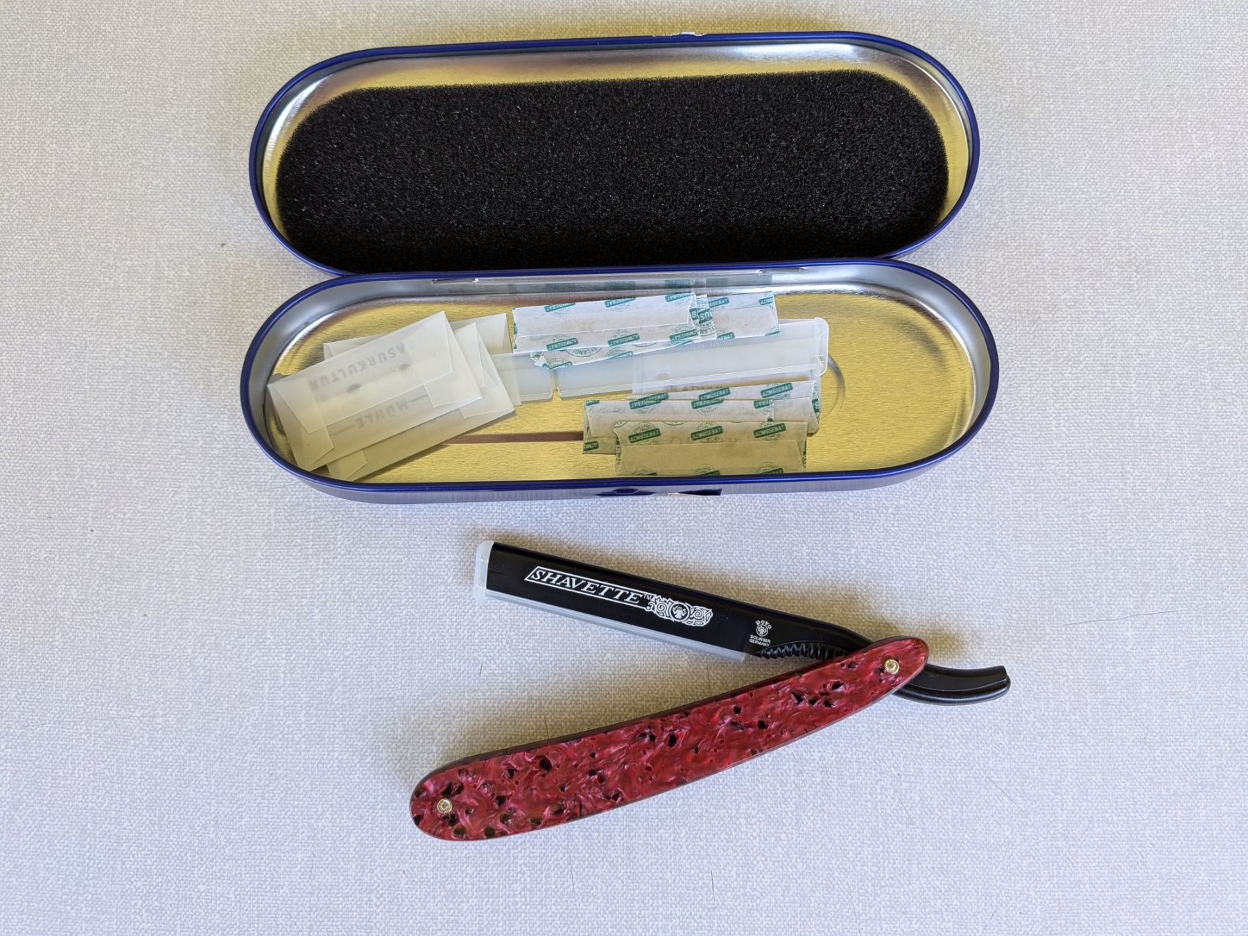 Dovo Rasierapparate & Rasierklingen: DOVO Solingen - Shavette avec 10 lames – Neu und originalverpackt aus Genève von Mmaumau 2