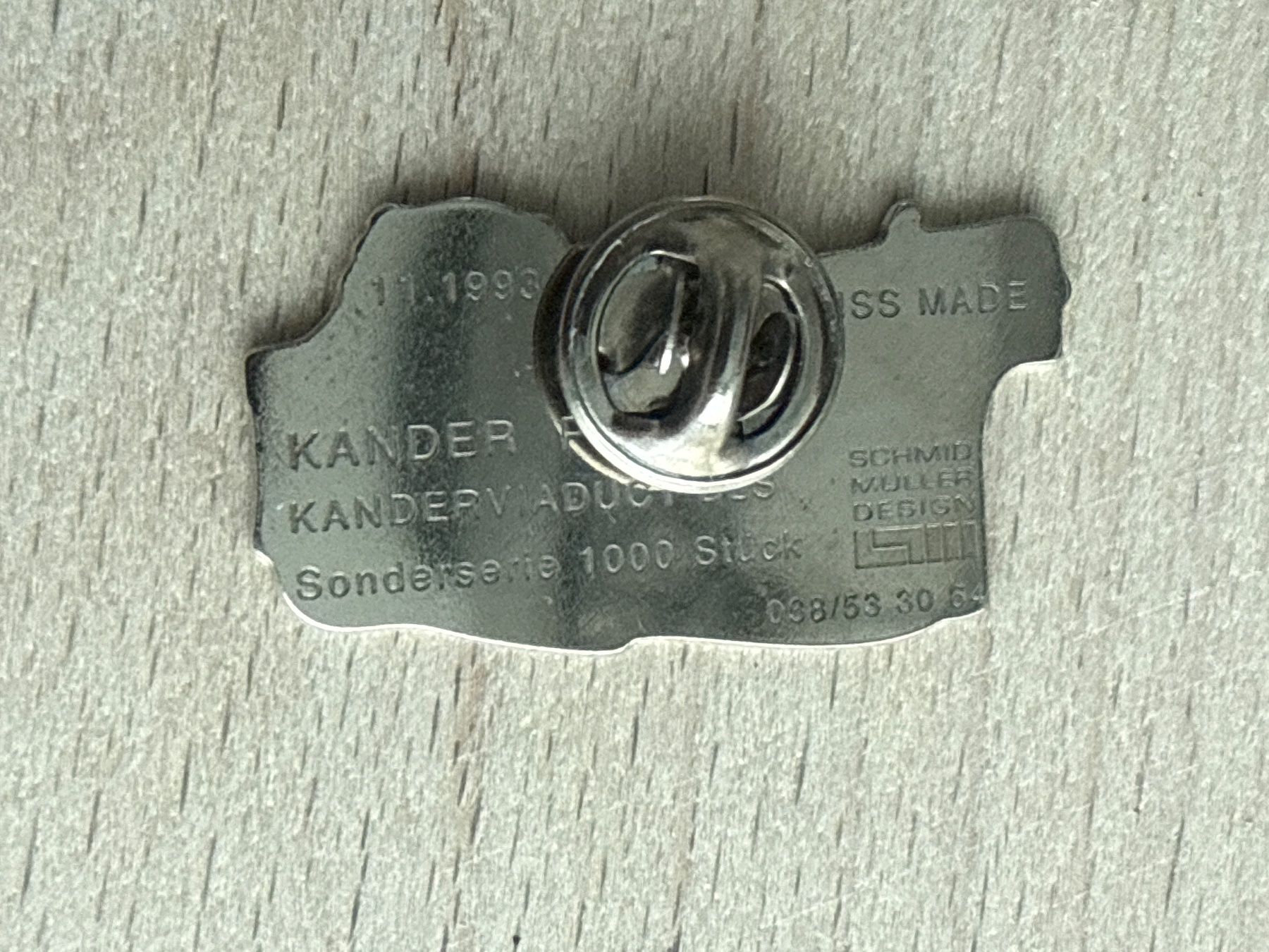 Placchette & Badge: Pin Kander-Viadukt BLS – Usato da Glattbrugg venduto da Schweigmatt 1