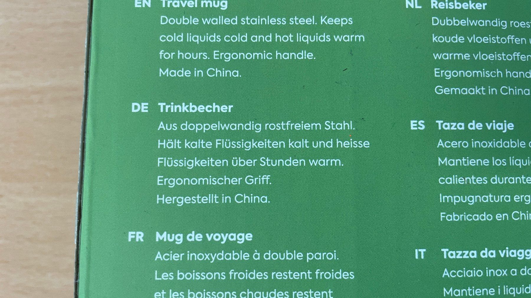 Borracce & Thermos: Doppelwandiger Trinkbecher/Thermobecher, 900ml – Usato da Glattfelden venduto da cybermaxx 2