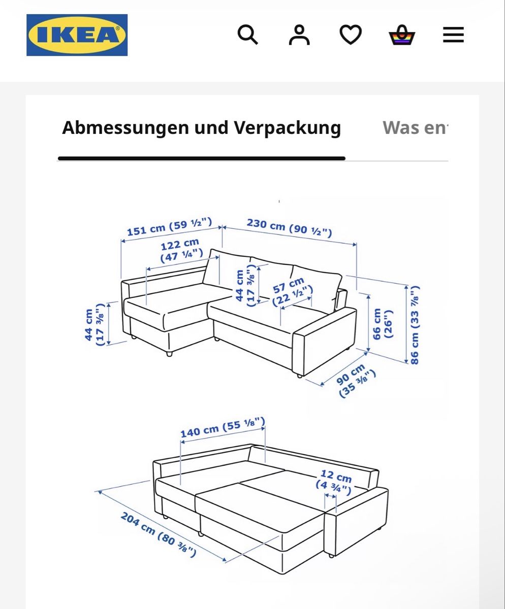 Divani: Ikea-Ecksofa grau mit Schlaffunktion gebrauchter Zustand – Usato da Grüt (Gossau ZH) venduto da fab_xmy9 3