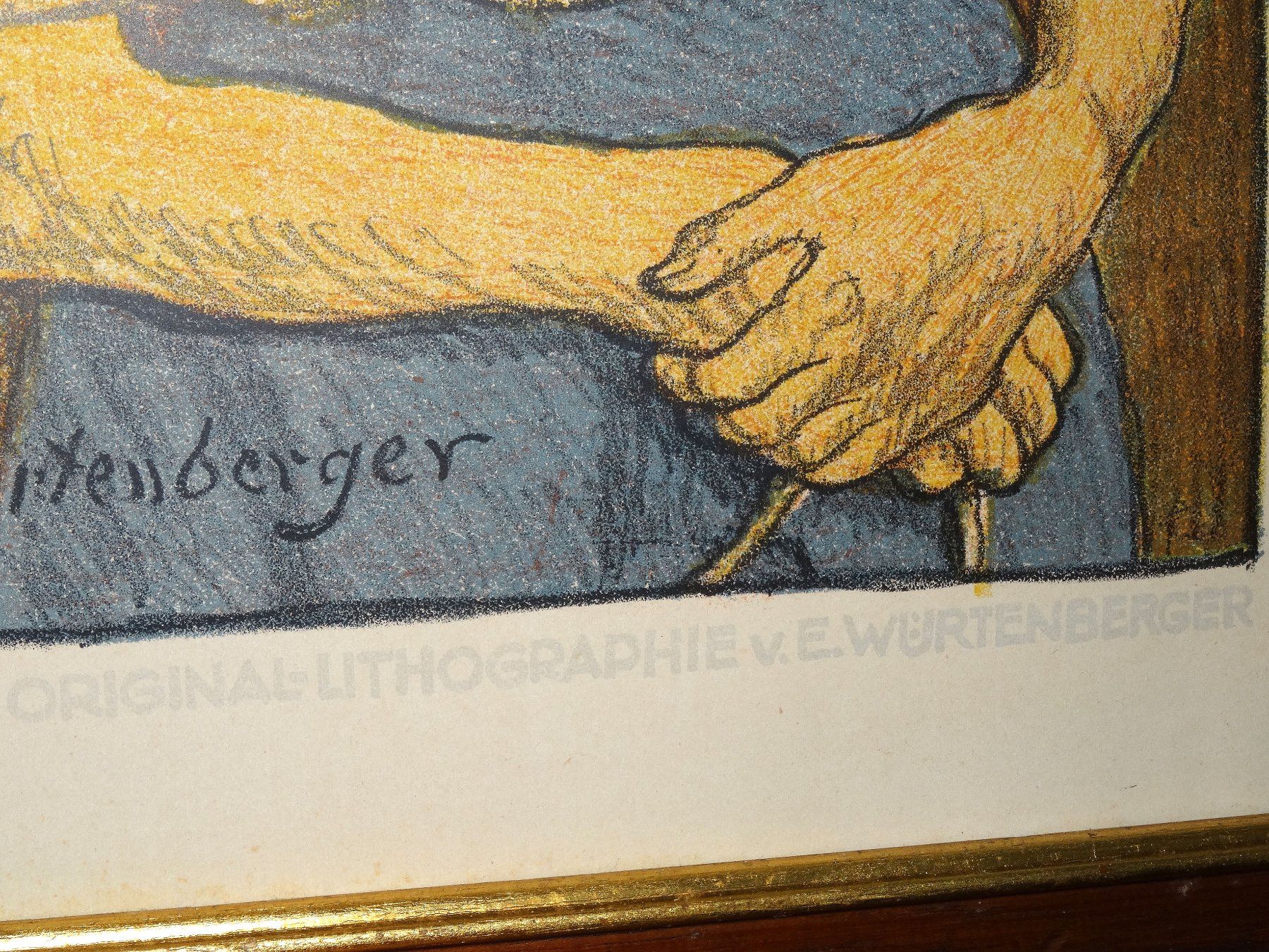 Grafica & Litografie: wunderschöne grosse orig. Lithographie von E. Würtenberger – Usato da Walzenhausen venduto da Hoppala79 3