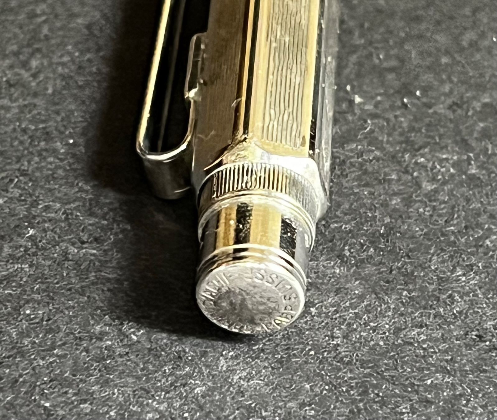 Caran D'Ache Bleistifte, Farbstifte & Kreide: Caran d’Ache Ecridor Minenhalter - Chevron, versilbert – Gebraucht aus Zürich von FV.vintage 3