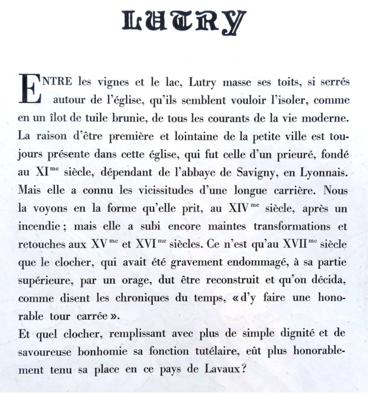 Incisioni: Henry Meylan - Eglise de Lutry – Usato da Le Locle venduto da LibrairieLaBergerie 2