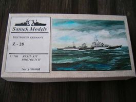 Samek 1/700 German destroyer Z-28