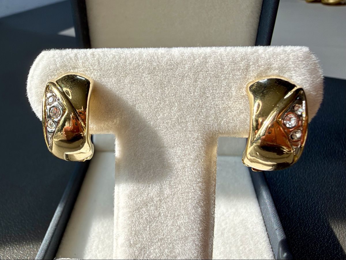 Ohrringe & -stecker: Vintage Ohrringe Clips Luxus Modeschmuck   – Gebraucht aus Lamone von LaCantinaMagica 2
