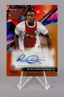 Ryan Gravenberch Autograph Karte AFC Ajax 2021/22 Nr 13/50