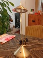 Goldene Lampe, Schreibtischlampe, Leselampe, guter Zustand!