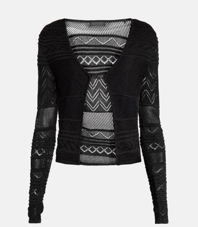 Cardigan Guess nero traforato, taglia S, come nuovo✨