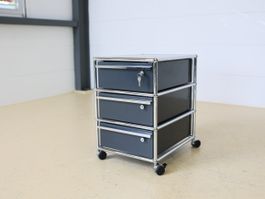 USM Haller Container mit Rollen | Anthrazitgrau | Neuwertig