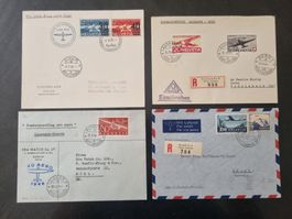 4 CH Flugpost Briefe 1939 - 1947 : KP 235.--