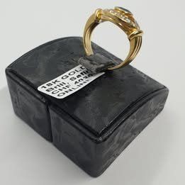 Anelli: Echt 18K Gold - Brilliant, Saphir Ring – Usato da Luzern venduto da Luzern-Goldhaus 1