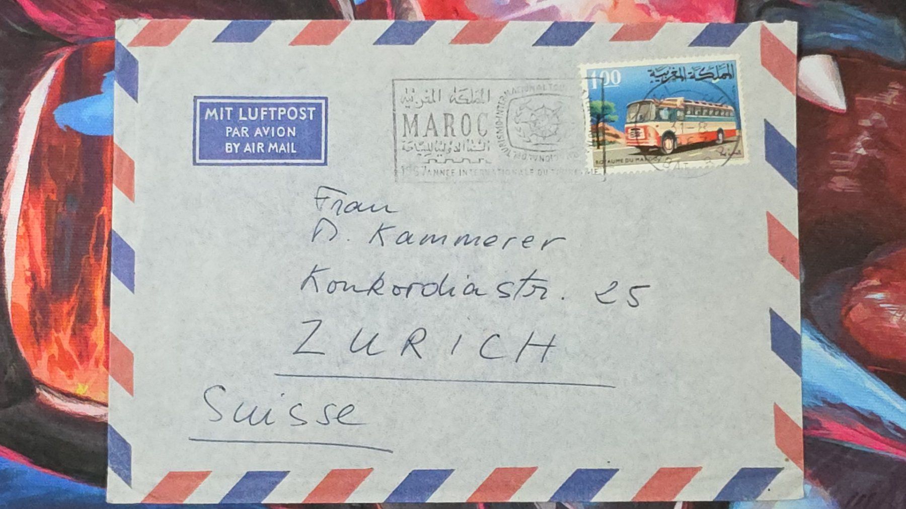 Tutti i francobolli: CL32 Enveloppe + Timbre Maroc 1967 – Usato da Cousset venduto da Patrick_Collections