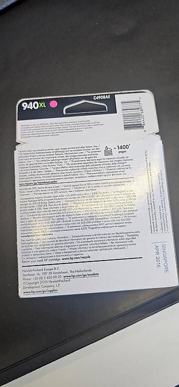 Druckerpatronen & Toner: HP Office 940 XL - Magenta – Gebraucht aus Zürich von Tornadorey 1