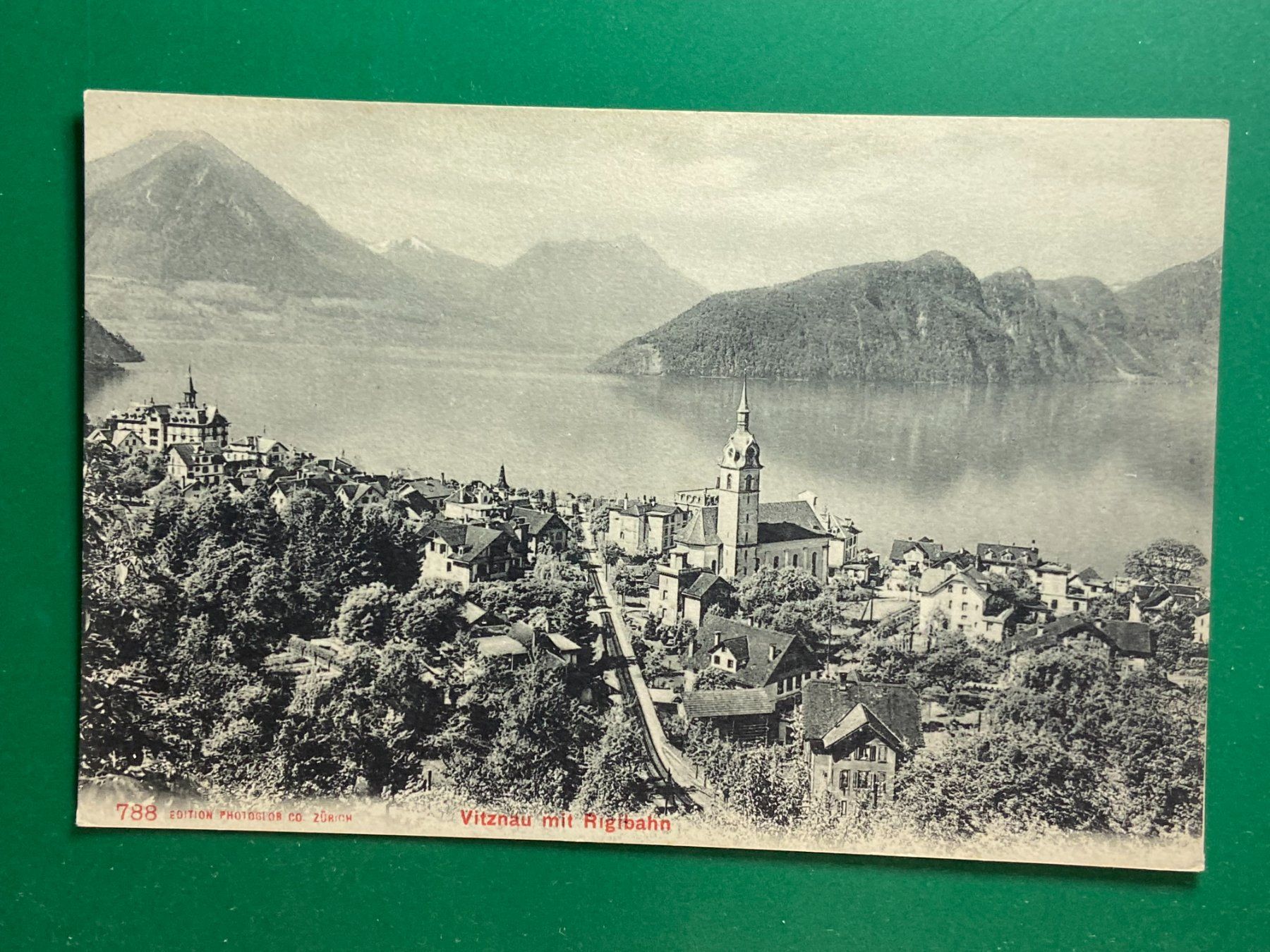 Ansichtskarten: Vitznau mit Rigibahn – Gebraucht aus Steg VS von danwer74