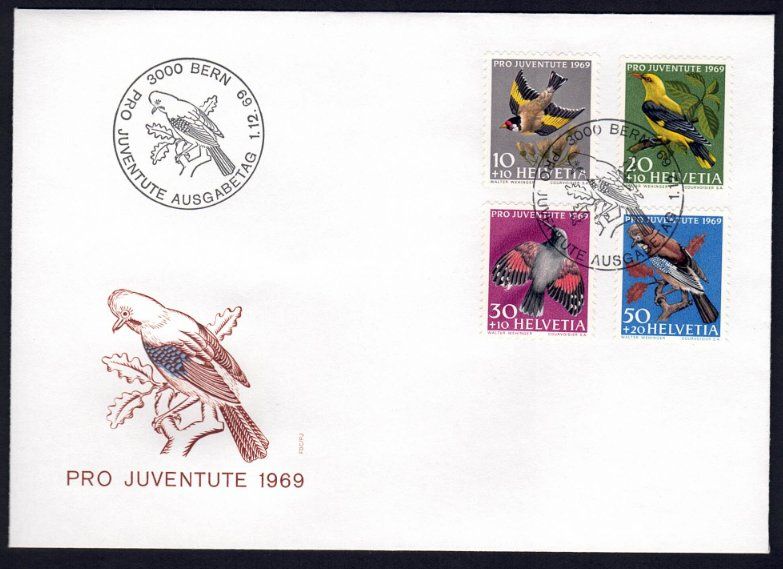 Tutti i francobolli: Pro Juventute 1969 FDC – Usato da Pfäffikon ZH venduto da Romulus