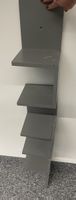 Graue Wandregal mit 5 Tablaren- Skandinavisches Design