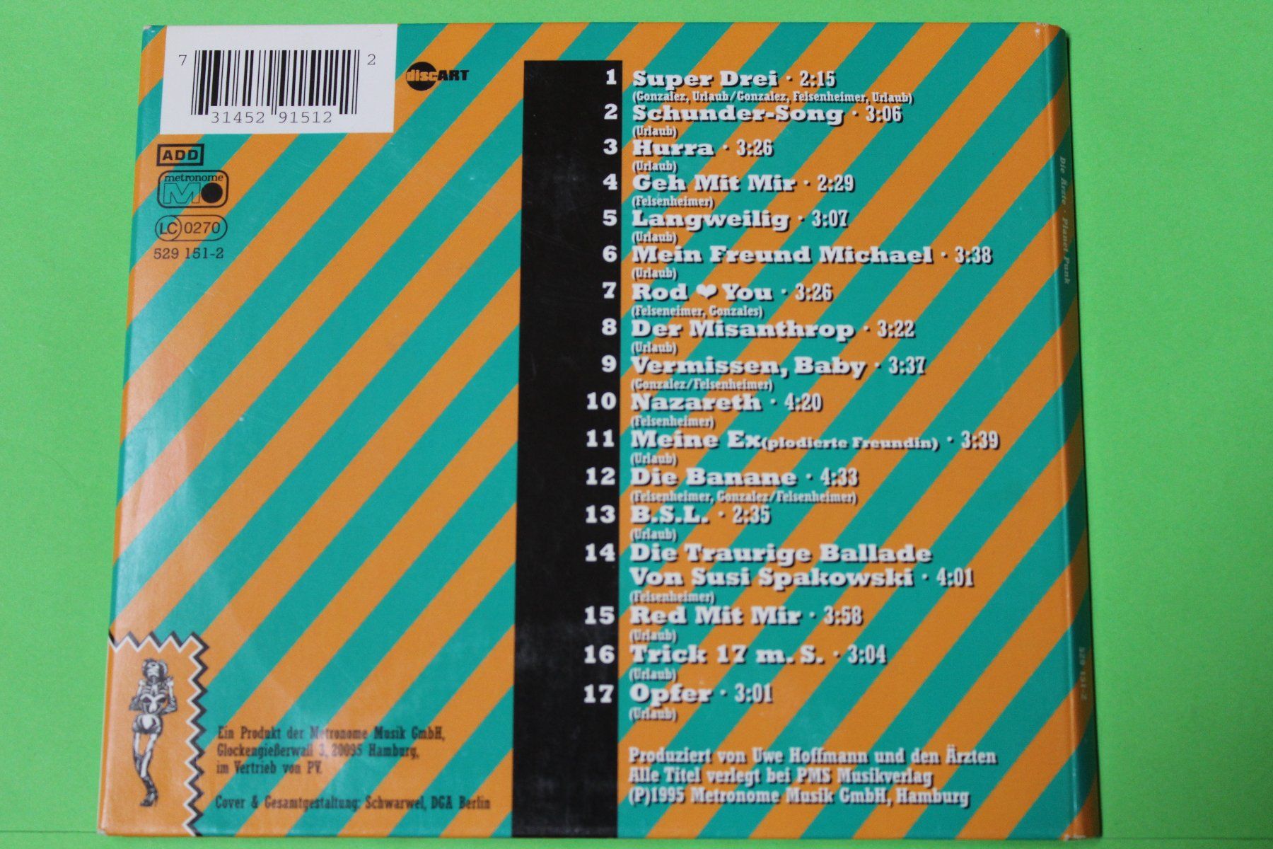 CDs: DIE ÄRZTE - PLANET PUNK 1995 – Gebraucht aus Tübach von JamesStone 2