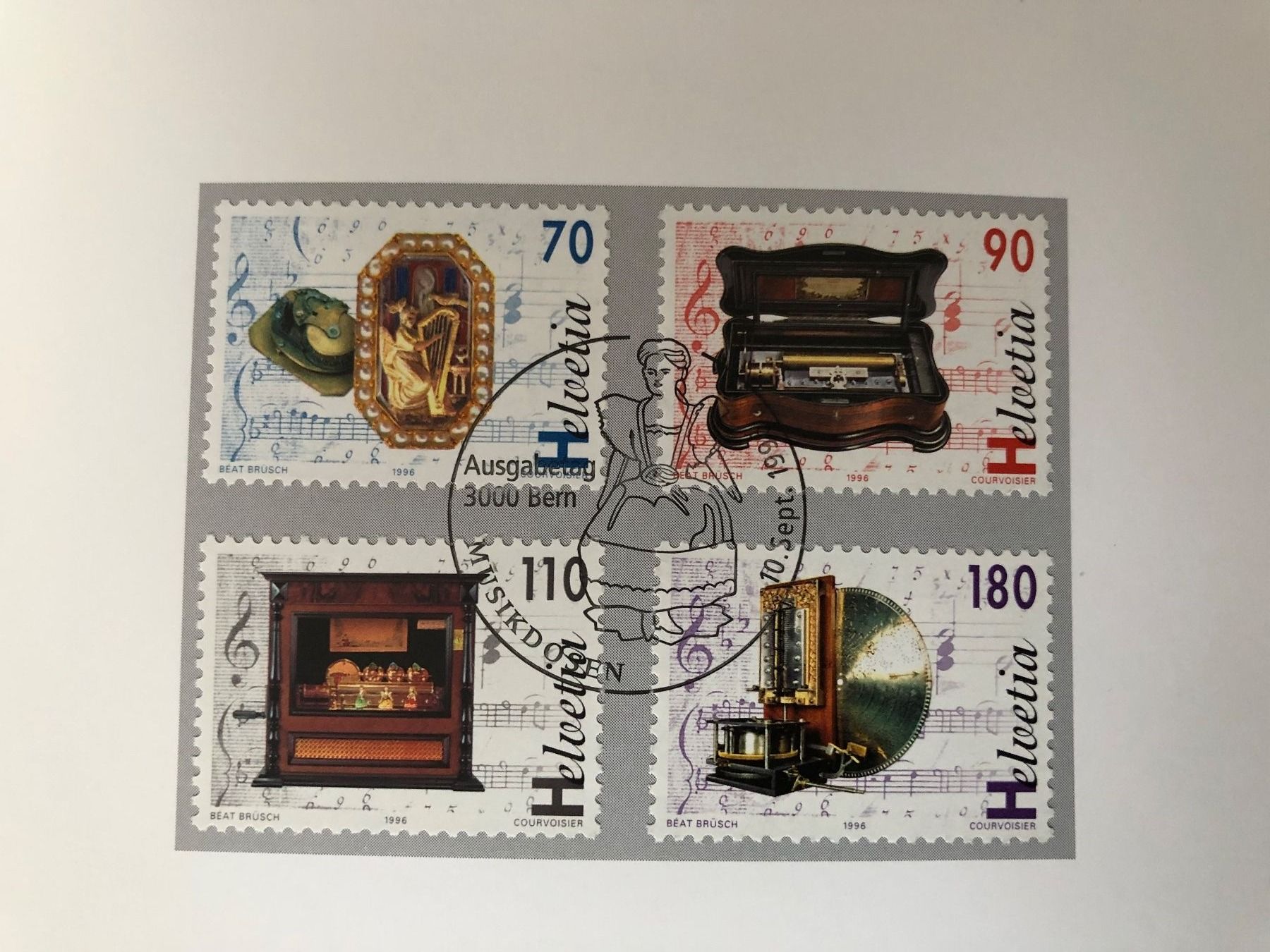 Karten: 6 Neujahrskarten mit Sondermarken Post ° – Gebraucht aus Thalwil von holoarte 2