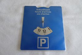 Parkscheibe Metall für blaue Zone