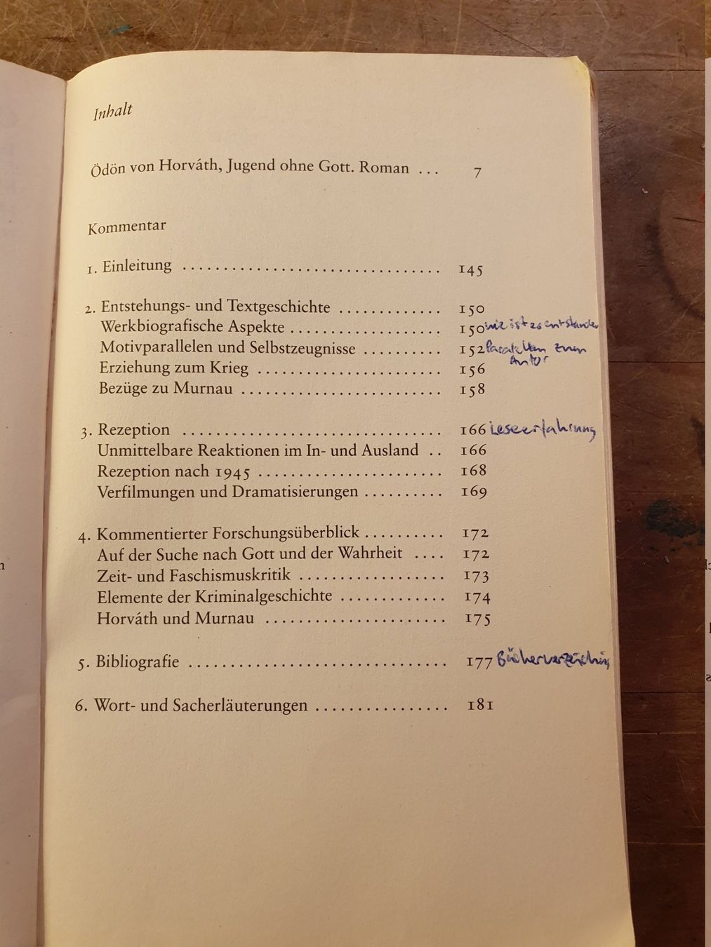 Libri: Jugend ohne Gott - Ödön von Horvath – Usato da Zürich venduto da loosebone 4