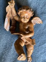 Angelot en bois sculpté, signé V. Besarel Venezia XIXe