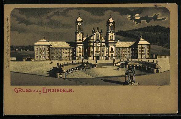 Cartoline postali: Mondschein-Lithographie Einsiedeln, Blic – Usato da Berlin venduto da bartko-reher