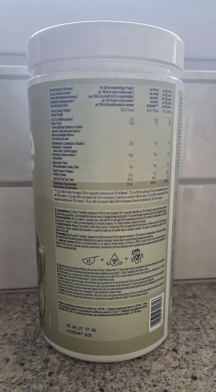 More Nutrition Cibi & Specialità: More Protein Iced Matcha Latte Caramelized Macadamia Pulver – Usato da Ettingen venduto da ssc_dsr2 1