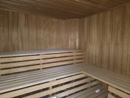 Sauna Holzkabine mit Ofen und Steuerung gebraucht