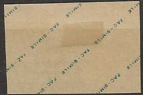 Alle Briefmarken: Vaadt 4 C.schwarzblaue Raute, Fac-Simile – Gebraucht aus Basel von Bingis 1