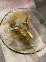 Wunderbare Deckenlampe Murano Glas Messing Vintage Top